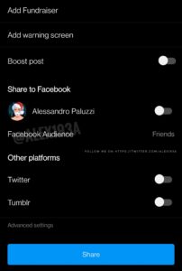 instagram facebook